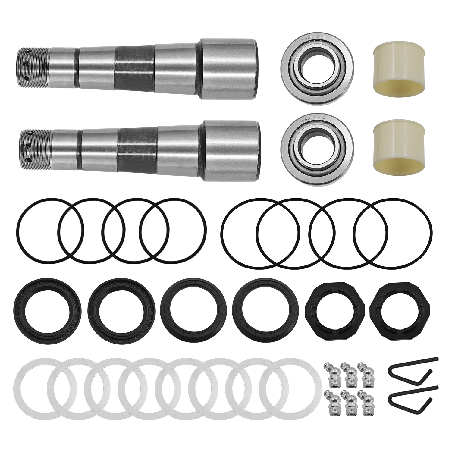 King Pin Repair Kit Fits for Volvo Trucks VN VNL 2009-2021 Heavy Duty Steering Repair Set