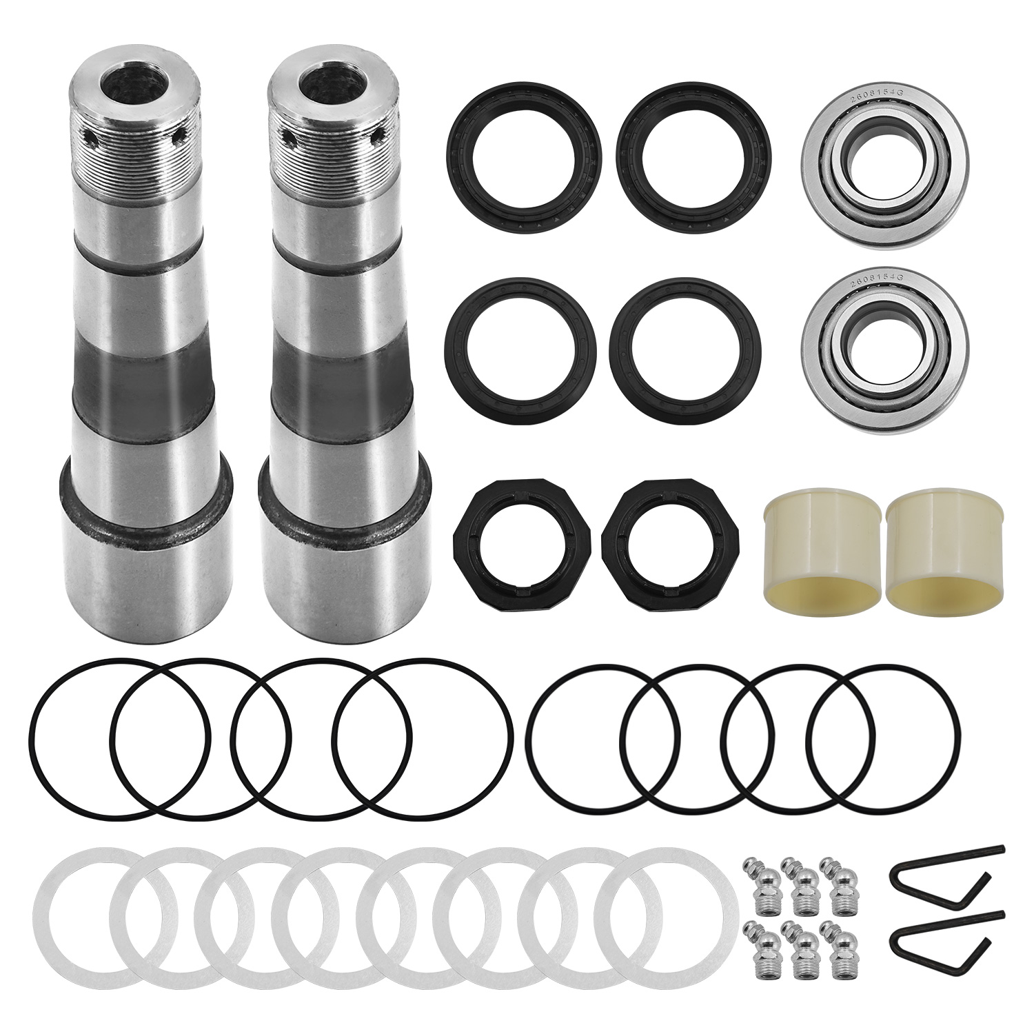 King Pin Repair Kit Fits for Volvo Trucks VN VNL 2009-2021 Heavy Duty Steering Repair Set
