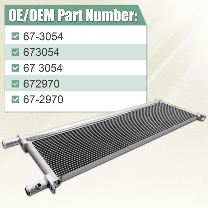 Radiator Coil Fit For Thermo King T-580R T-1080R T-1200R | For Thermo King T-880R T-600R 673054 67-3054