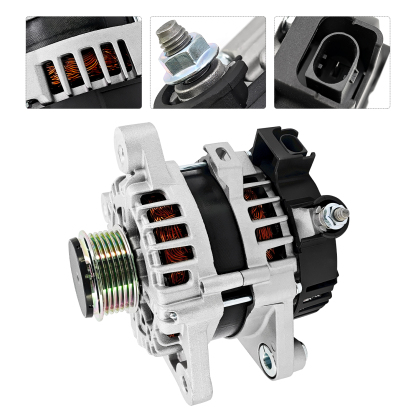 150A 12V Alternator Fits for Hyundai Elantra Kona Accent 2020-2025 1.6L L4 Fit for Kia Rio Seltos K4 2020-2025 1.6L L4