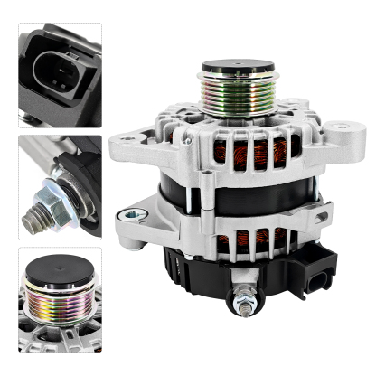 150A 12V Alternator Fits for Hyundai Elantra Kona Accent 2020-2025 1.6L L4 Fit for Kia Rio Seltos K4 2020-2025 1.6L L4