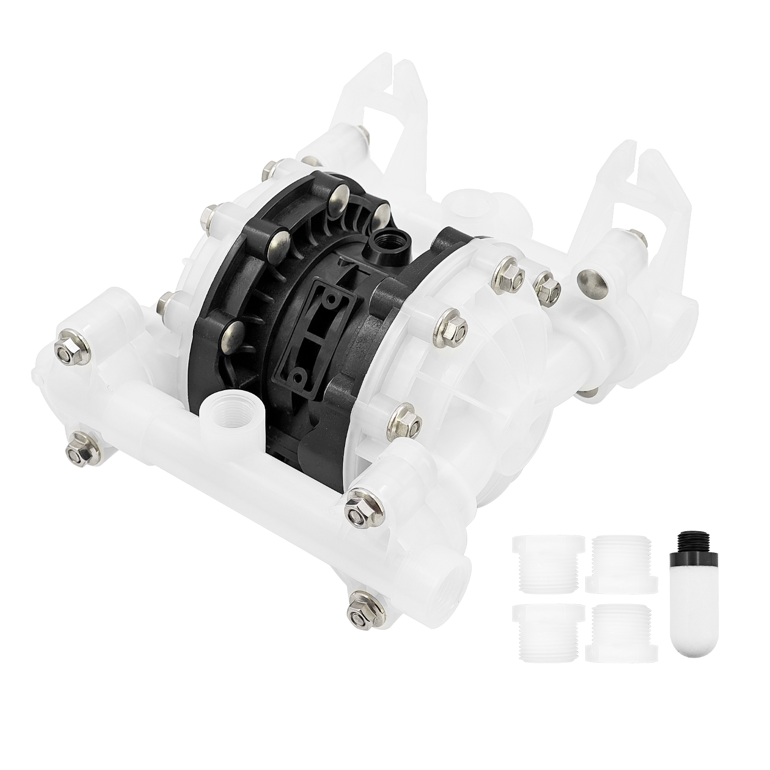 D52911 PTFE Diaphragm Pump Fits for Husky 515 PP 1/2 in NPT Standard Pump PP Center Section Seats PTFE Balls