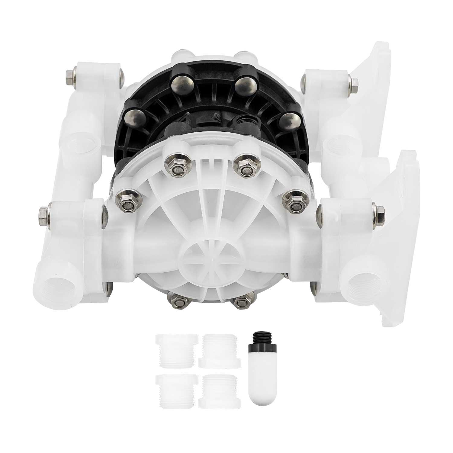 D52911 PTFE Diaphragm Pump Fits for Husky 515 PP 1/2 in NPT Standard Pump PP Center Section Seats PTFE Balls