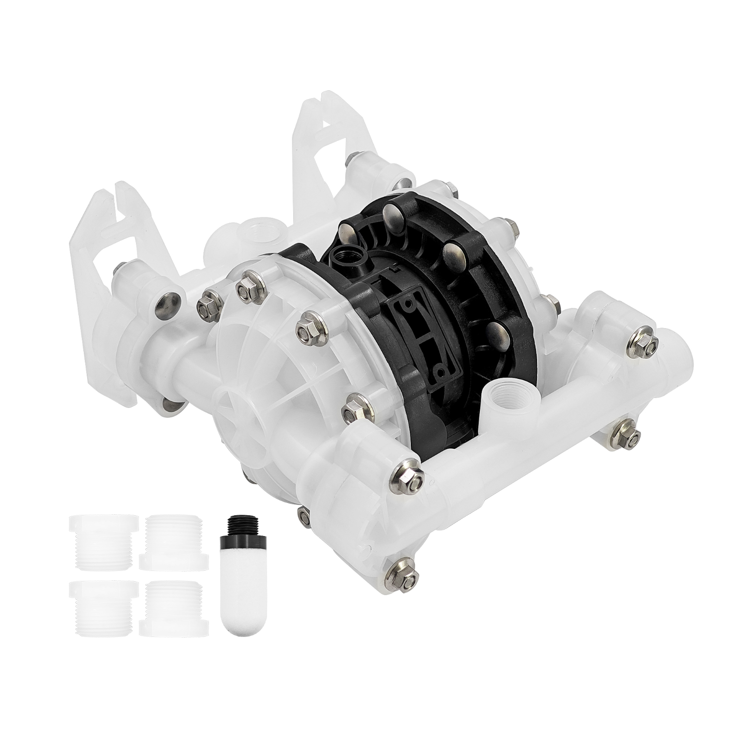 D52911 PTFE Diaphragm Pump Fits for Husky 515 PP 1/2 in NPT Standard Pump PP Center Section Seats PTFE Balls
