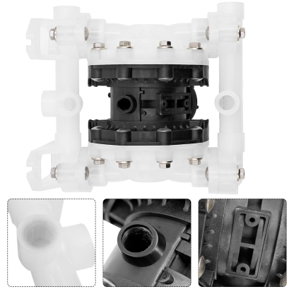 D52911 PTFE Diaphragm Pump Fits for Husky 515 PP 1/2 in NPT Standard Pump PP Center Section Seats PTFE Balls