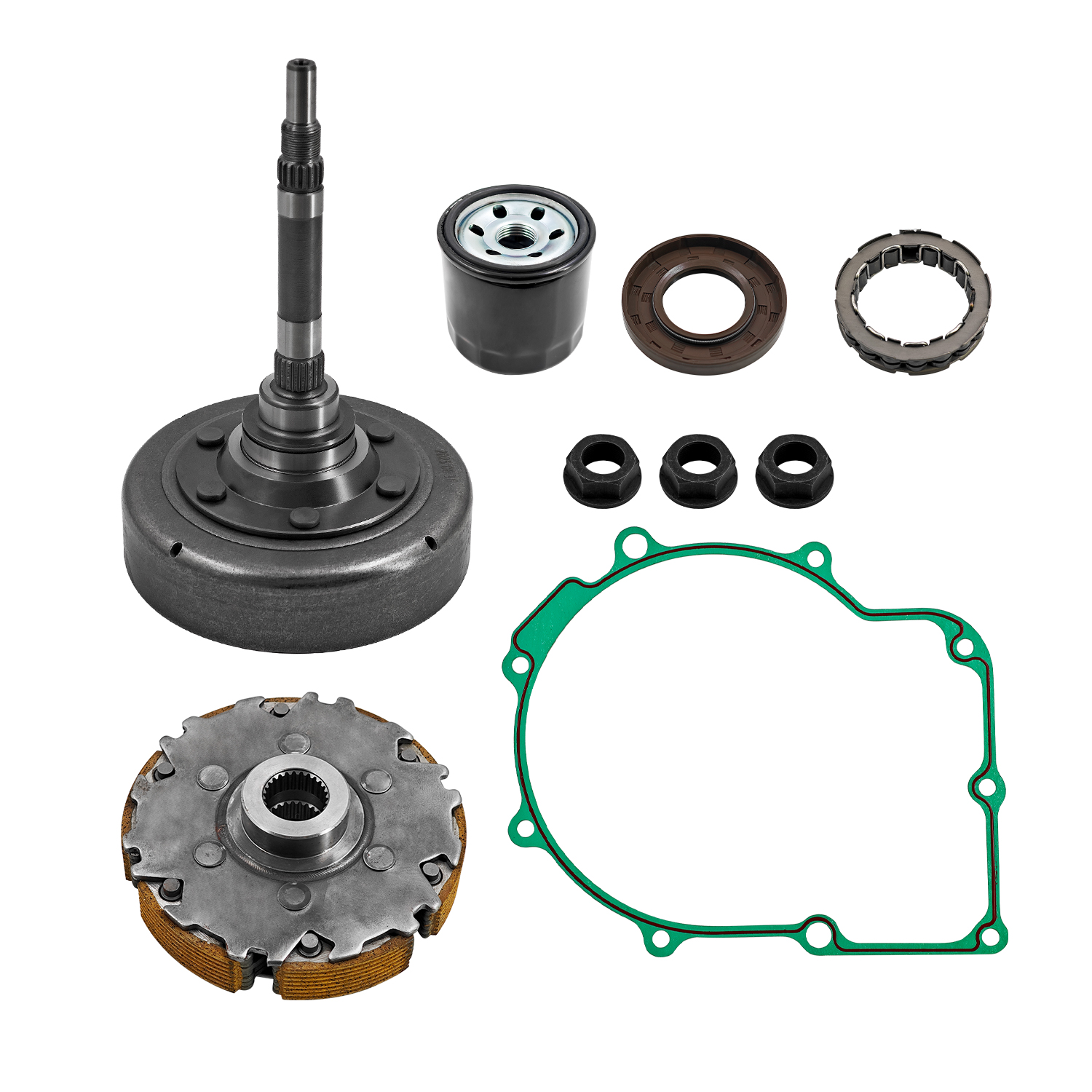 Wet Clutch 6 Shoe Kit for HiSun Fits for Cub Cadet Challenger M MX 550 750 UTV 2019-Up