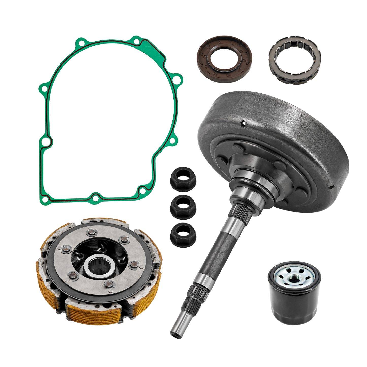 Wet Clutch 6 Shoe Kit for HiSun Fits for Cub Cadet Challenger M MX 550 750 UTV 2019-Up