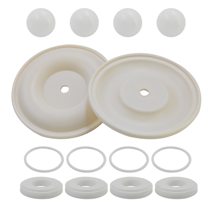 25A857 Complete Fluid Repair Kit for Graco Husky 1050 Pump, Premium Upgrade PTFE Seats with Acetal Balls and TPE Diaphragms; PT, AC, TP Compatible with Standard TP, AC, TP Kit