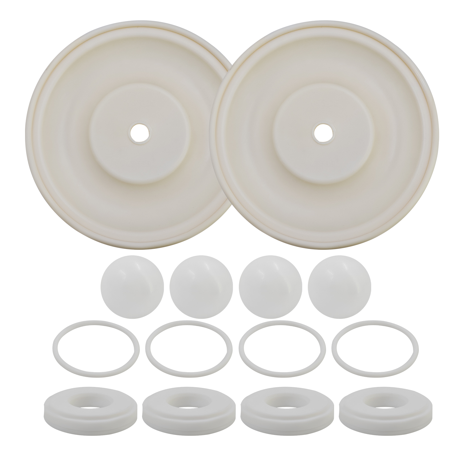 25A857 Complete Fluid Repair Kit for Graco Husky 1050 Pump, Premium Upgrade PTFE Seats with Acetal Balls and TPE Diaphragms; PT, AC, TP Compatible with Standard TP, AC, TP Kit