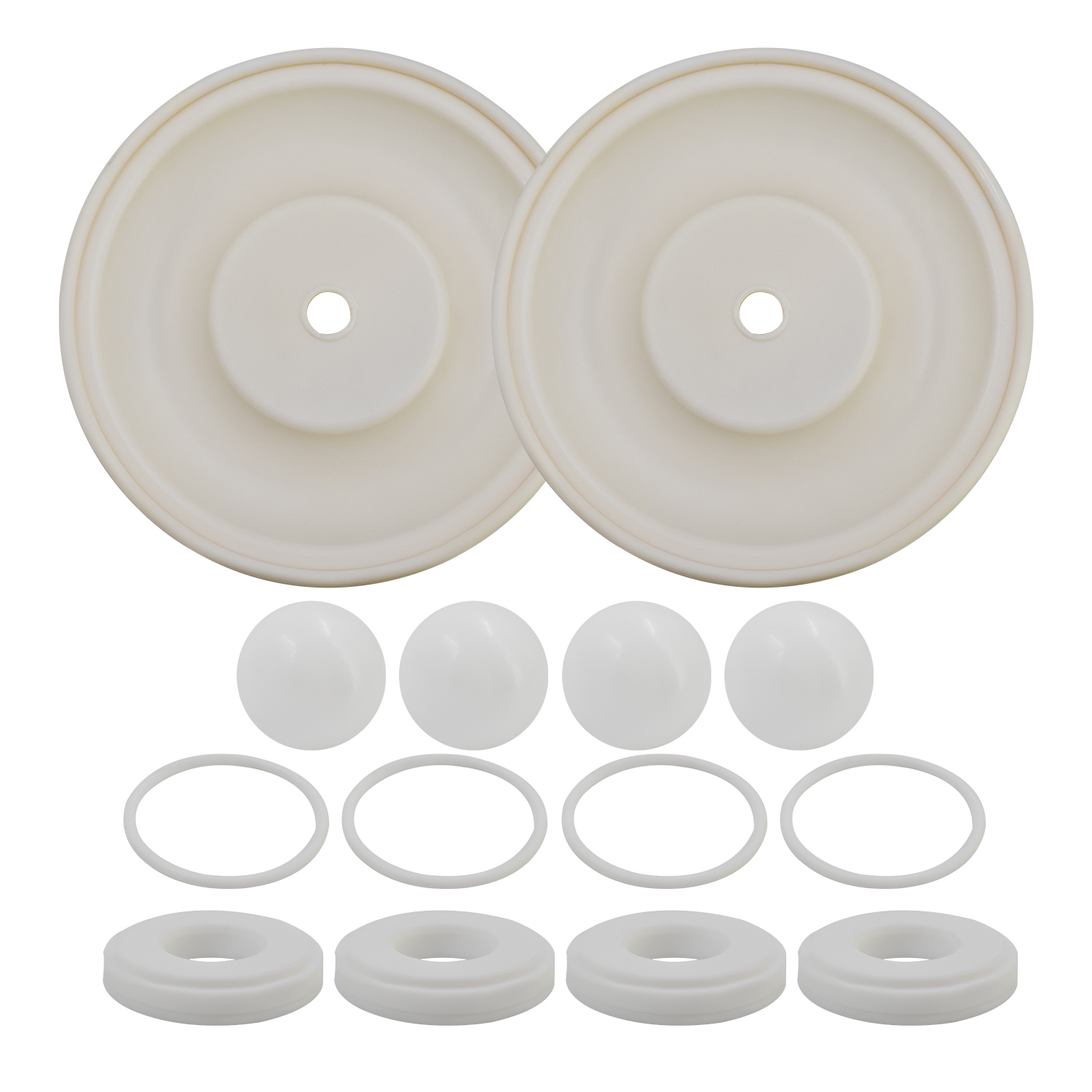 25A857 Complete Fluid Repair Kit for Graco Husky 1050 Pump, Premium Upgrade PTFE Seats with Acetal Balls and TPE Diaphragms; PT, AC, TP Compatible with Standard TP, AC, TP Kit