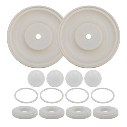 25A857 Complete Fluid Repair Kit for Graco Husky 1050 Pump, Premium Upgrade PTFE Seats with Acetal Balls and TPE Diaphragms; PT, AC, TP Compatible with Standard TP, AC, TP Kit