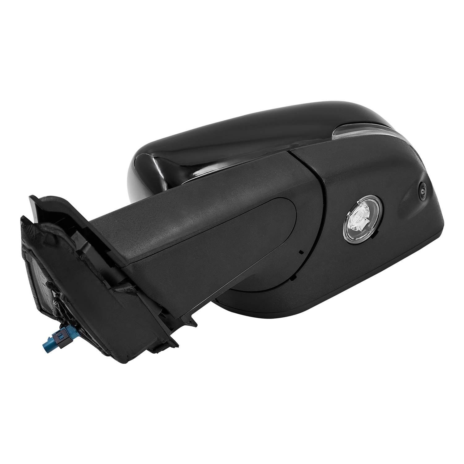 Left Driver Side Mirror Fits for Ford Explorer 2020-2023 with Camera Support Power Folding BSM Memory Power Adjustment Heated with Turn Signal Light Puddle Light 13Pins 