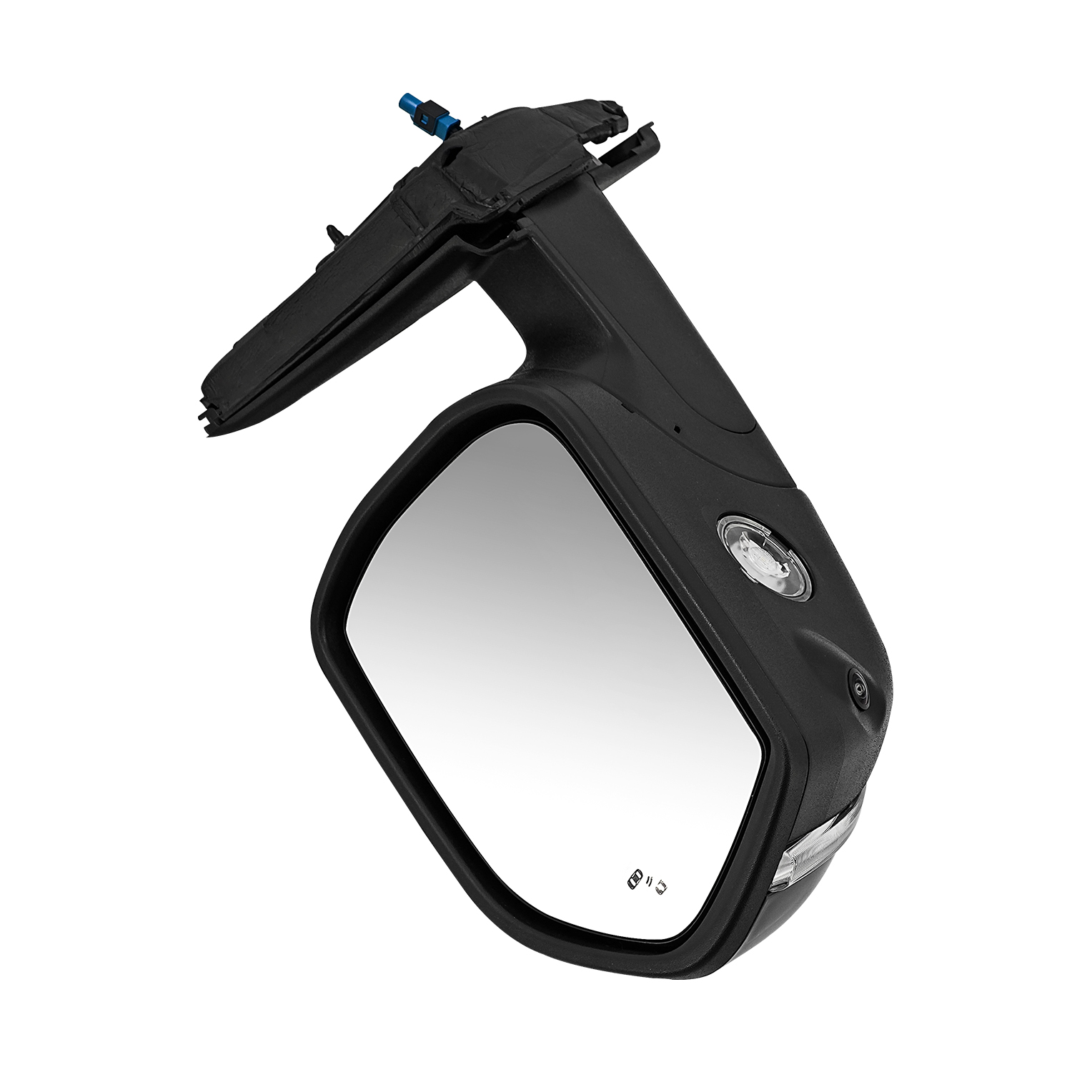 Left Driver Side Mirror Fits for Ford Explorer 2020-2023 with Camera Support Power Folding BSM Memory Power Adjustment Heated with Turn Signal Light Puddle Light 13Pins 