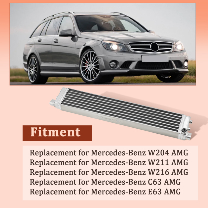 Engine Oil Cooler Radiator Fits for Mercedes Benz W204 W211 W216 C63 E63 AMG