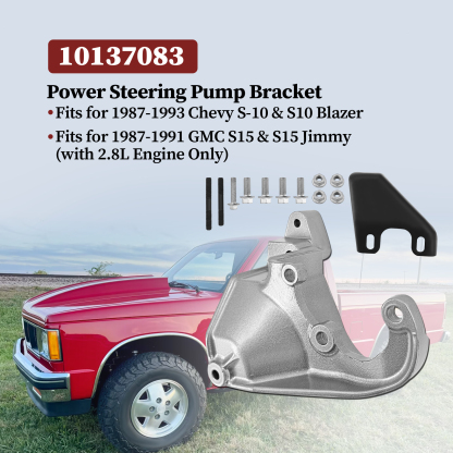 Power Steering Pump Bracket Kit for Chevy S10 Blazer with GMC S15 for Chevy S10/S10 Blazer 1987-1993;for GMC S15 Jimmy 1987-1993; for GMC Sonoma 1991-1993; 2.8L V6 Engine 14092956