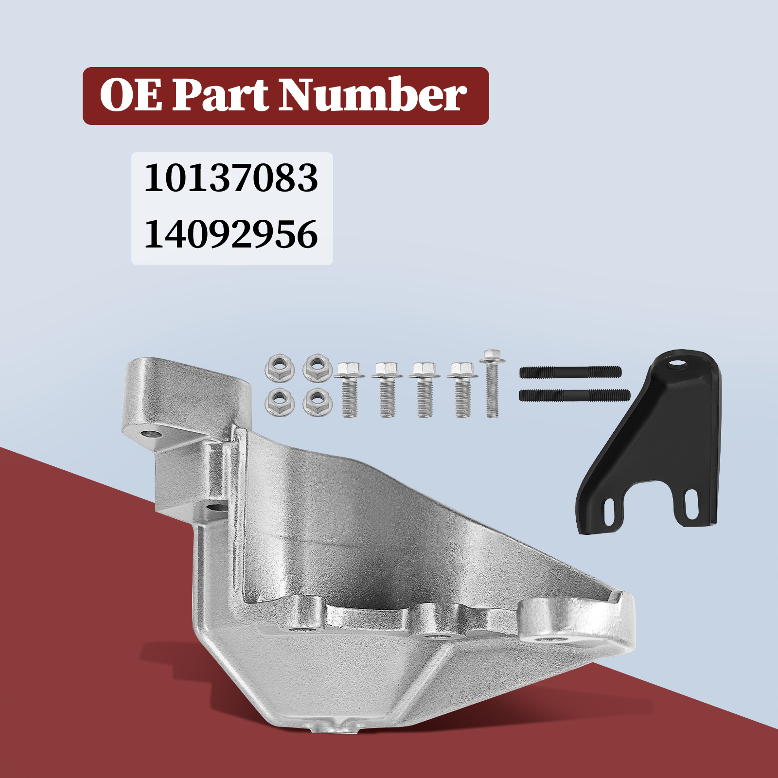 Power Steering Pump Bracket Kit for Chevy S10 Blazer with GMC S15 for Chevy S10/S10 Blazer 1987-1993;for GMC S15 Jimmy 1987-1993; for GMC Sonoma 1991-1993; 2.8L V6 Engine 14092956