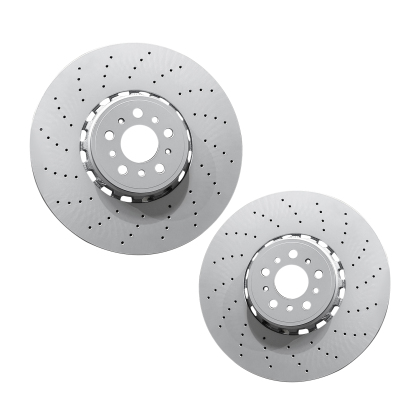 Pair Set 2 395mm Front Left and Right Brake Disc Rotors | For BMW F97 X3 F98 X4 F95 X5 F96 X6