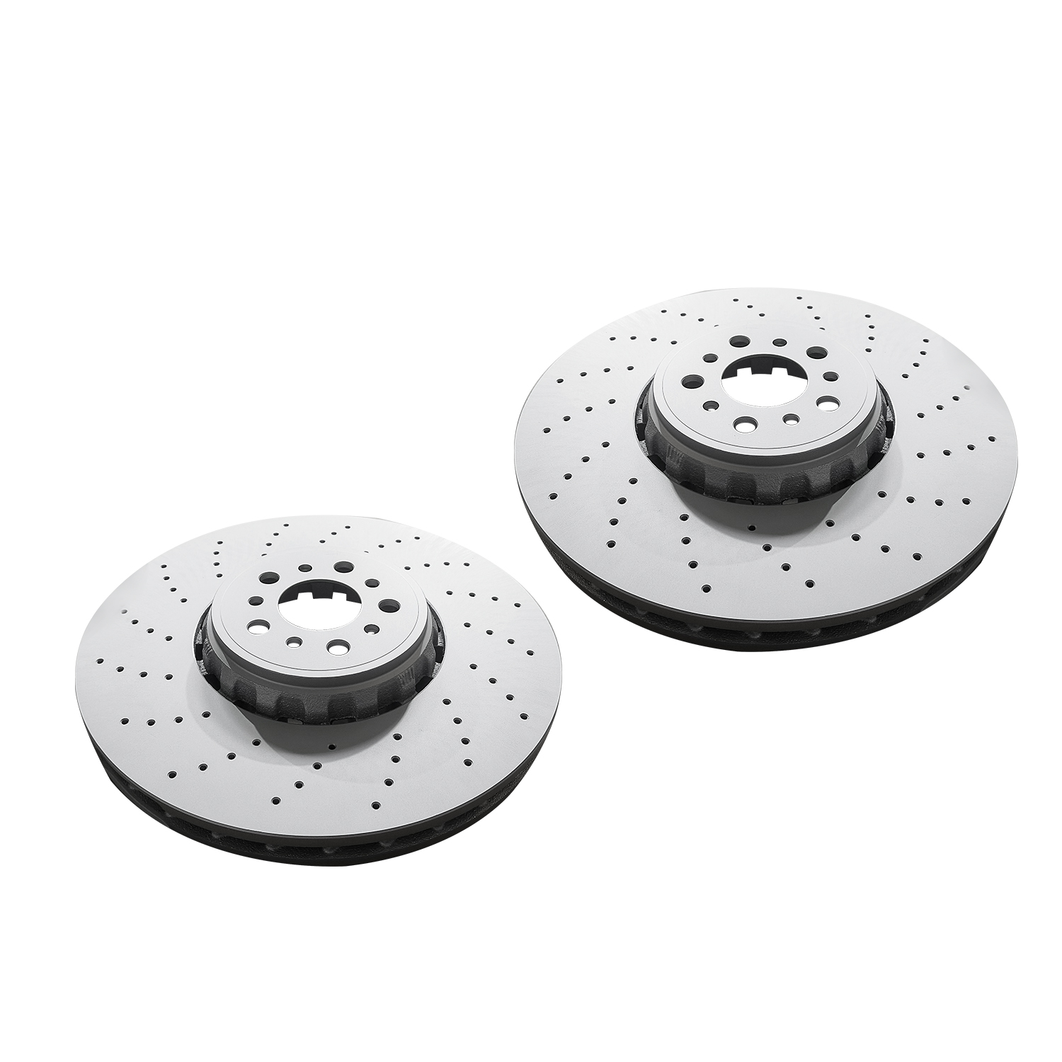 Pair Set 2 395mm Front Left and Right Brake Disc Rotors | For BMW F97 X3 F98 X4 F95 X5 F96 X6