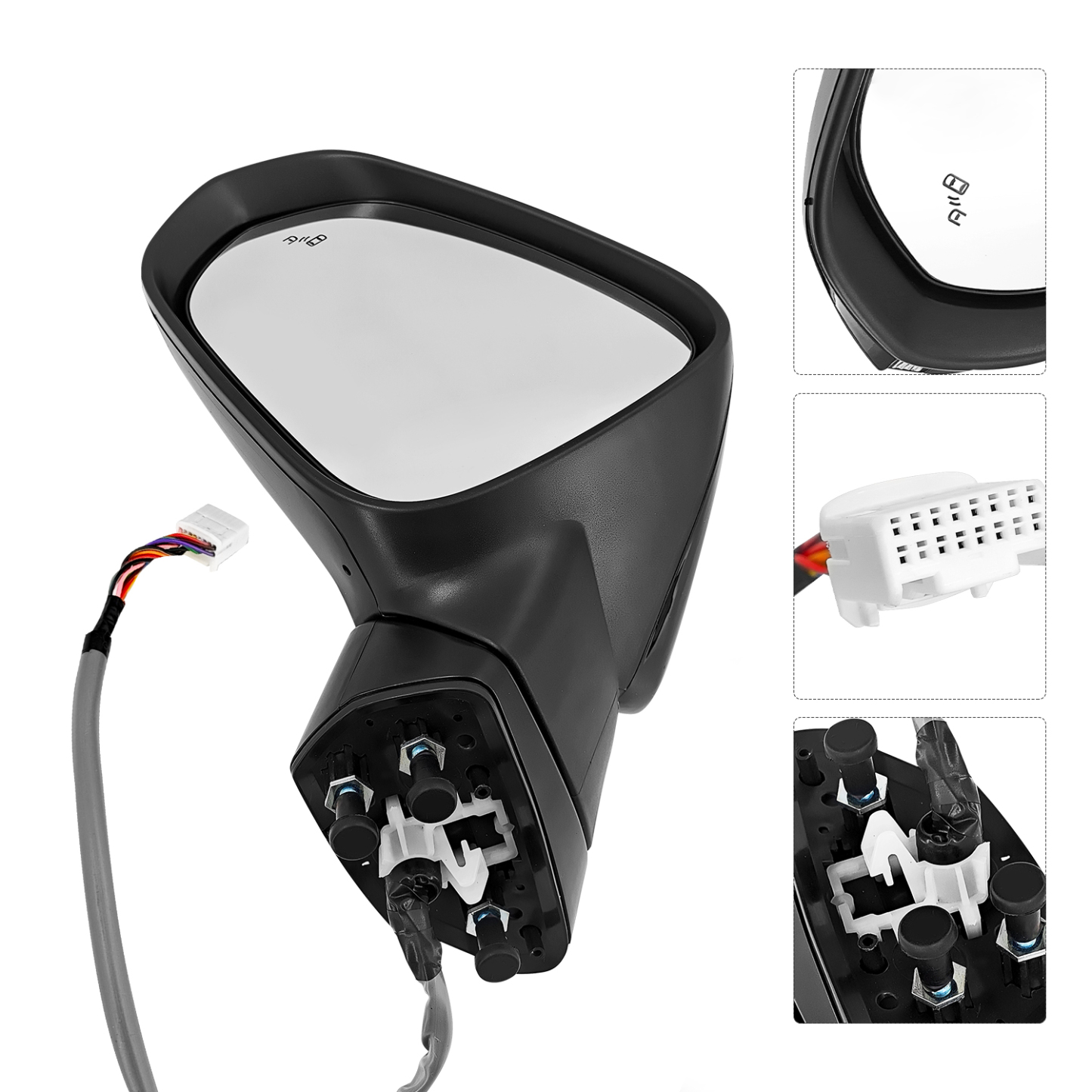 Left Driver Side Mirror Fits for Lexus RX350 RX350h 2023-2025 Support Power Folding Power Heated Adjust Support BSM Memory with Turn Signal