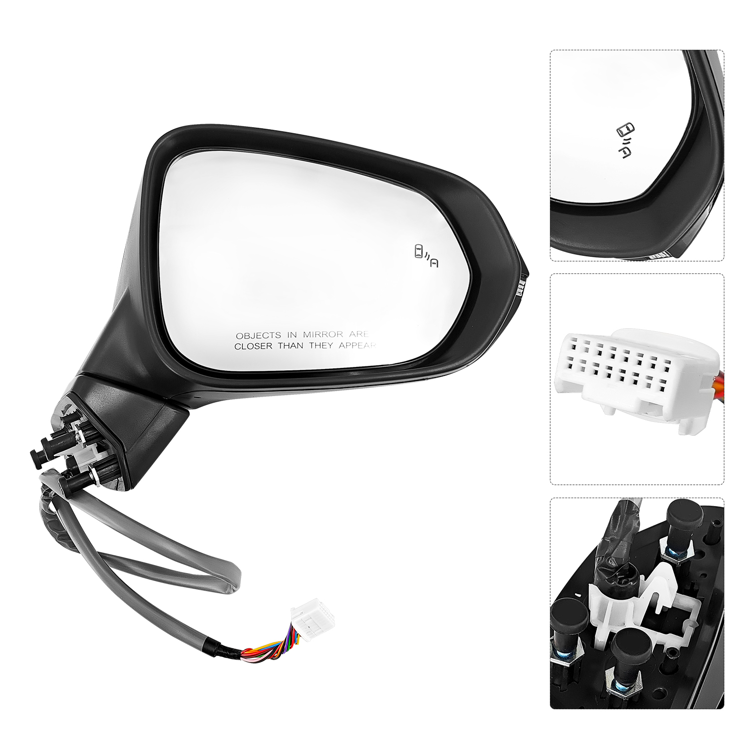 Right Passenger Side Mirror Fits for Lexus RX350 RX350h 2023-2025 Support Power Folding Power Heated Adjust Support BSM Memory with Turn Signal