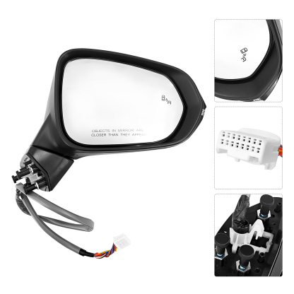 Right Passenger Side Mirror Fits for Lexus RX350 RX350h 2023-2025 Support Power Folding Power Heated Adjust Support BSM Memory with Turn Signal
