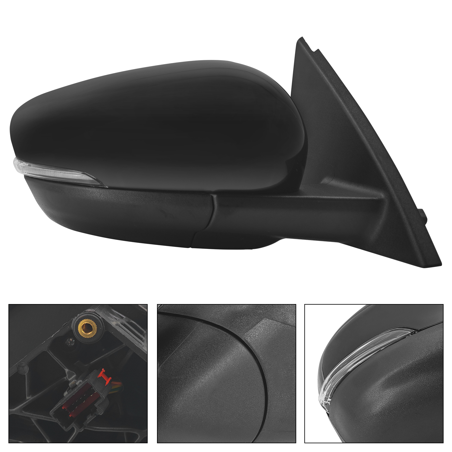 Passenger Side Mirror Fits for Ford Escape 2020-2022 with Blind Spot Memory Function LED Turn Signal Light Power Adjustable Manual Folding