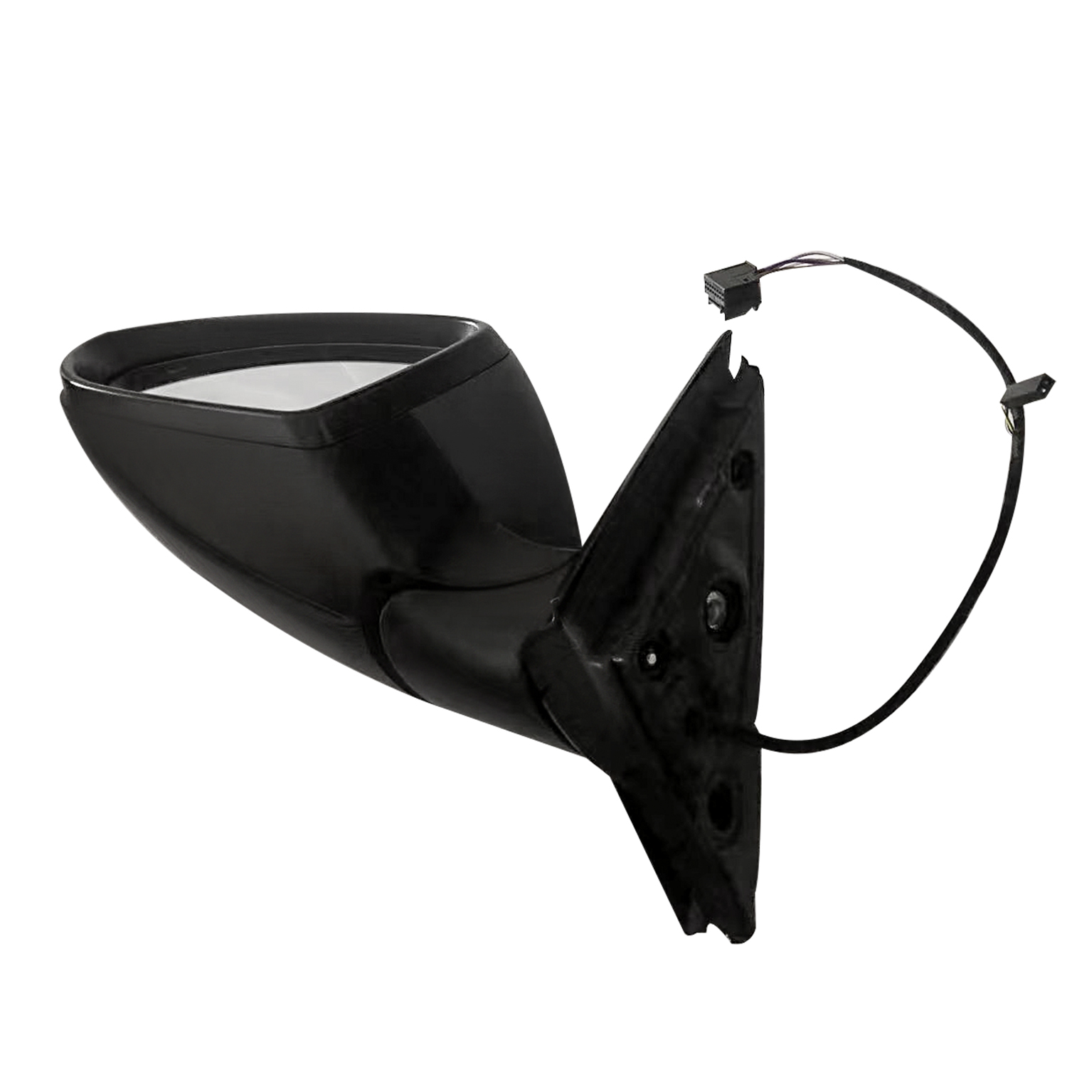 Gray Left Driver Side Power Mirror Fits for Volkswagen Jetta 2019-2023 w/Blind Spot Detection, Power Heated