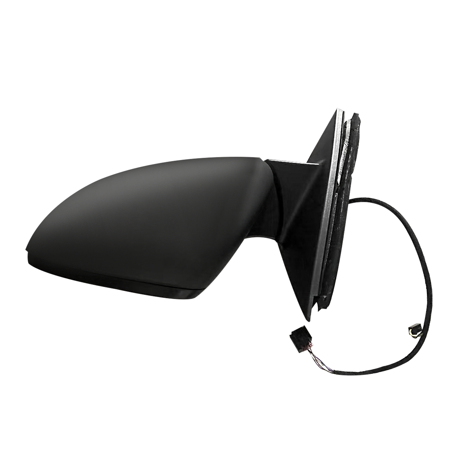 Gray Left Driver Side Power Mirror Fits for Volkswagen Jetta 2019-2023 w/Blind Spot Detection, Power Heated