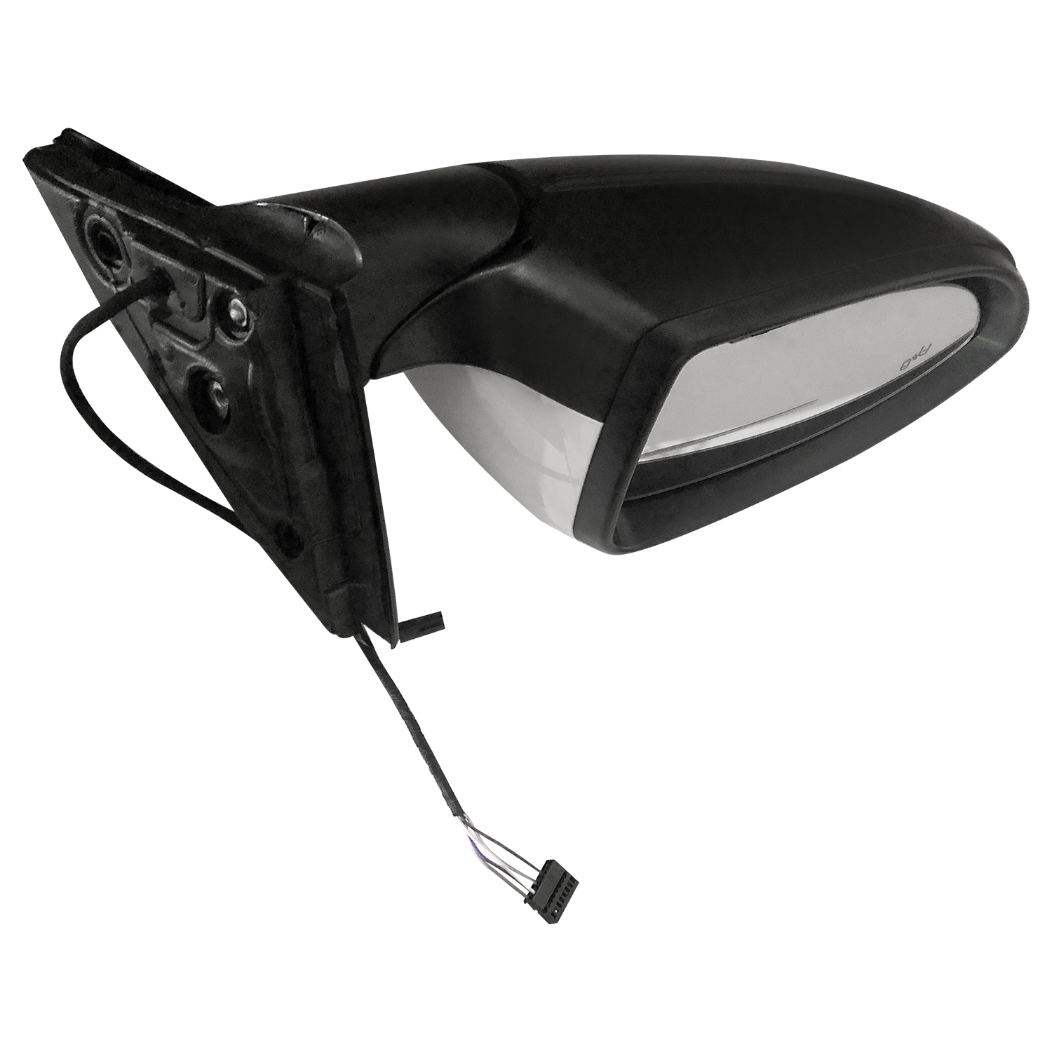 White Left Driver Side Power Mirror Fits for Volkswagen Jetta 2019-2023 w/Blind Spot Detection, Power Heated