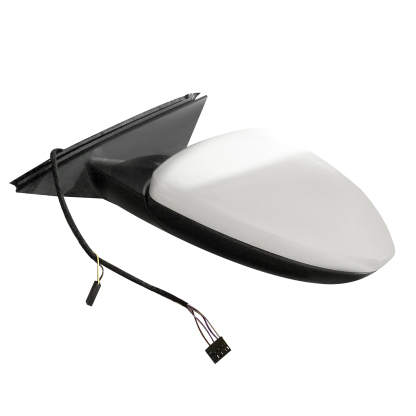 White Left Driver Side Power Mirror Fits for Volkswagen Jetta 2019-2023 w/Blind Spot Detection, Power Heated