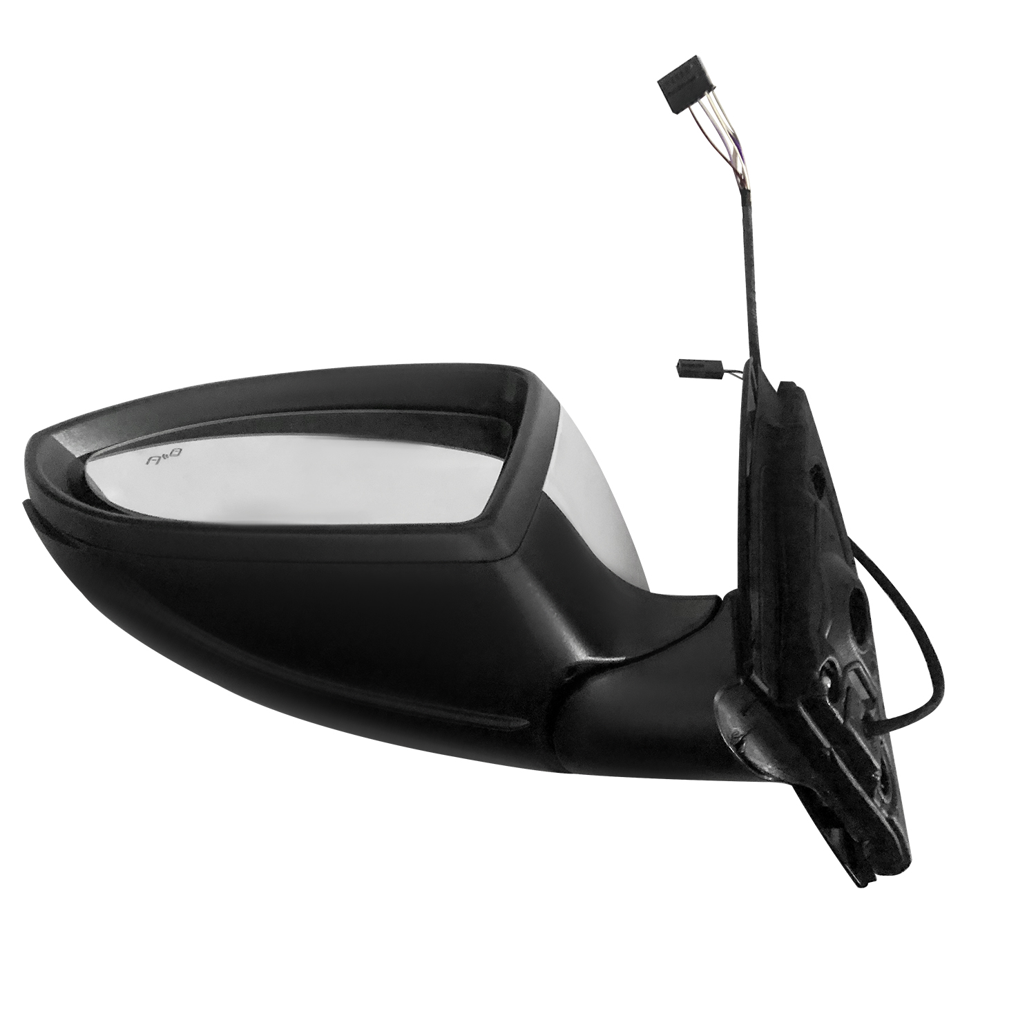 White Left Driver Side Power Mirror Fits for Volkswagen Jetta 2019-2023 w/Blind Spot Detection, Power Heated