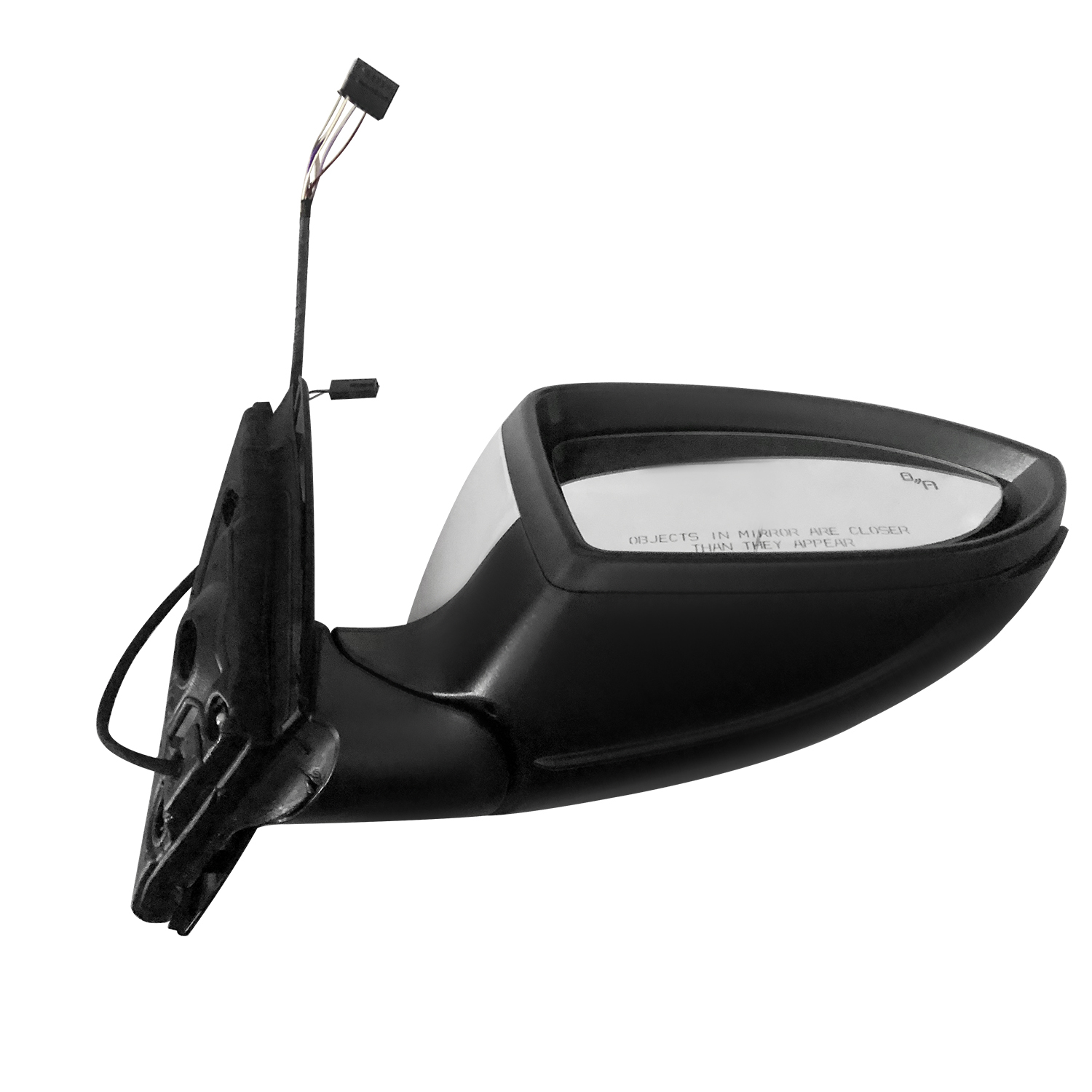 White Right Passenger Side Power Mirror Fits for Volkswagen Jetta 2019-2023 w/Blind Spot Detection, Power Heated