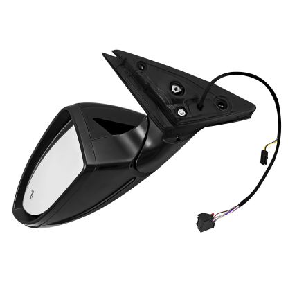 Black Left Driver Side Power Mirror Fits for Volkswagen Jetta 2019-2023 w/Blind Spot Detection, Power Heated #17A857507AK9B9