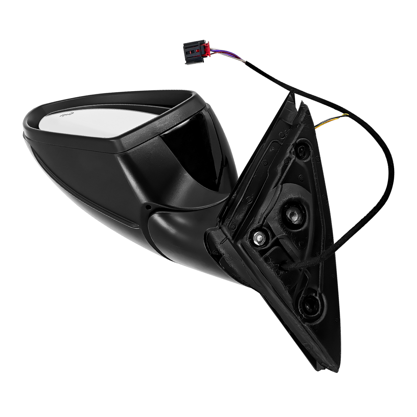  Black Left Driver Side Power Mirror Fits for Volkswagen Jetta 2019-2023 w/Blind Spot Detection, Power Heated #17A857507AK9B9