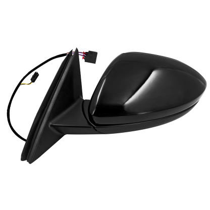 Black Left Driver Side Power Mirror Fits for Volkswagen Jetta 2019-2023 w/Blind Spot Detection, Power Heated #17A857507AK9B9