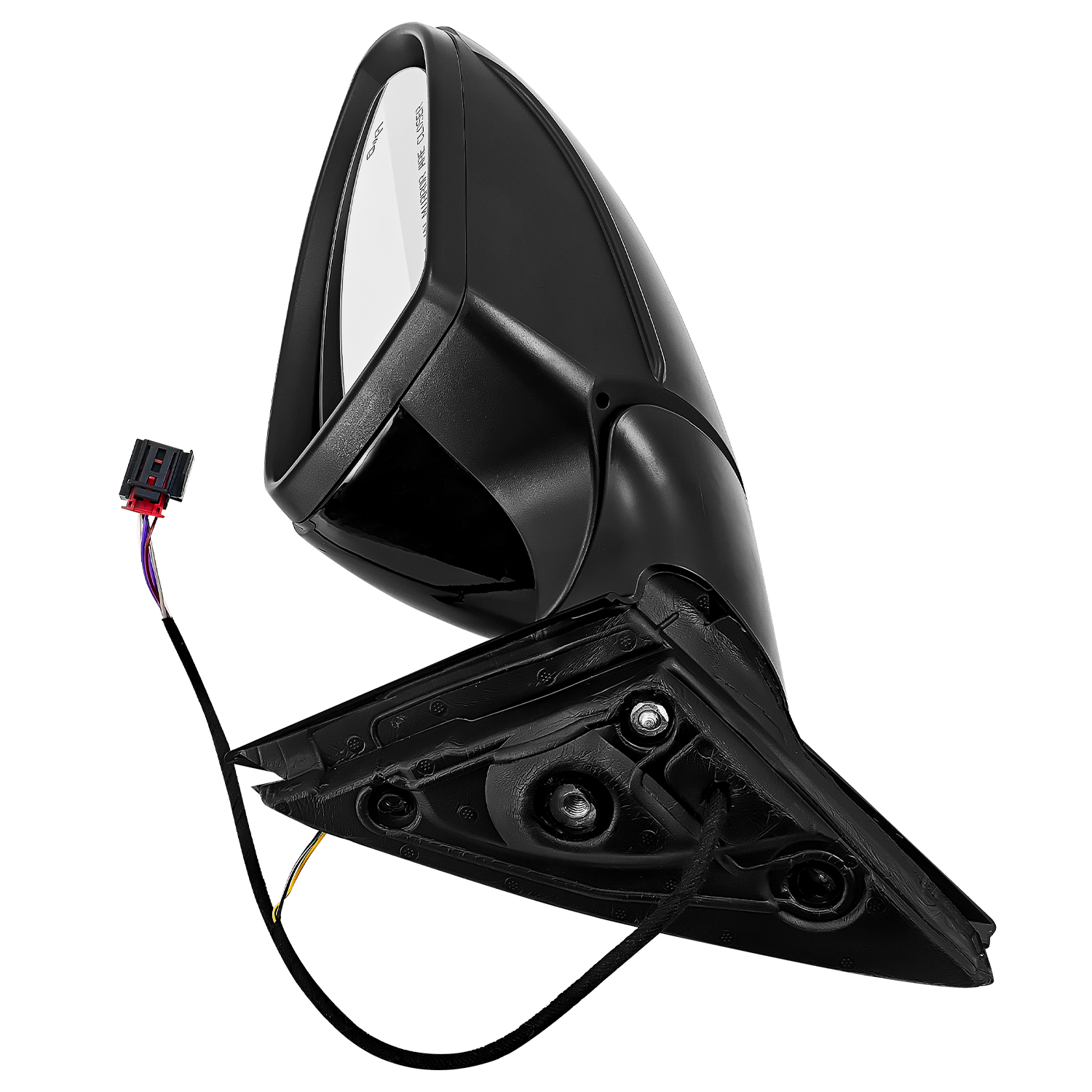 Black Right Passenger Side Power Mirror Fits for Volkswagen Jetta 2019-2023 w/Blind Spot Detection, Power Heated