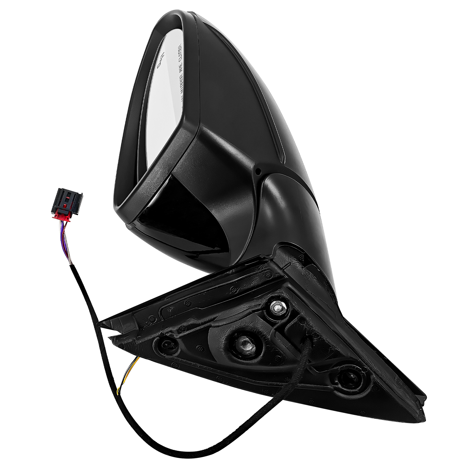 Black Right Passenger Side Power Mirror Fits for Volkswagen Jetta 2019-2023 w/Blind Spot Detection, Power Heated