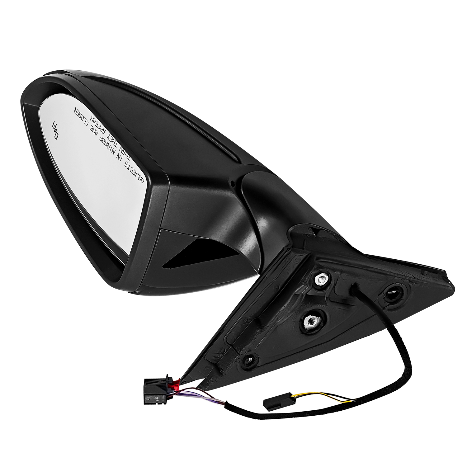 Black Right Passenger Side Power Mirror Fits for Volkswagen Jetta 2019-2023 w/Blind Spot Detection, Power Heated