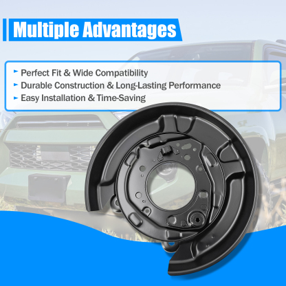 Right Parking Brake Plate Fits for Toyota 4Runner 4.0L 2003-2024 for FJ Cruiser 4.0L 2007-2014