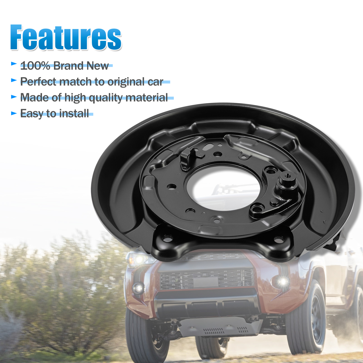 Right Parking Brake Plate Fits for Toyota 4Runner 4.0L 2003-2024 for FJ Cruiser 4.0L 2007-2014