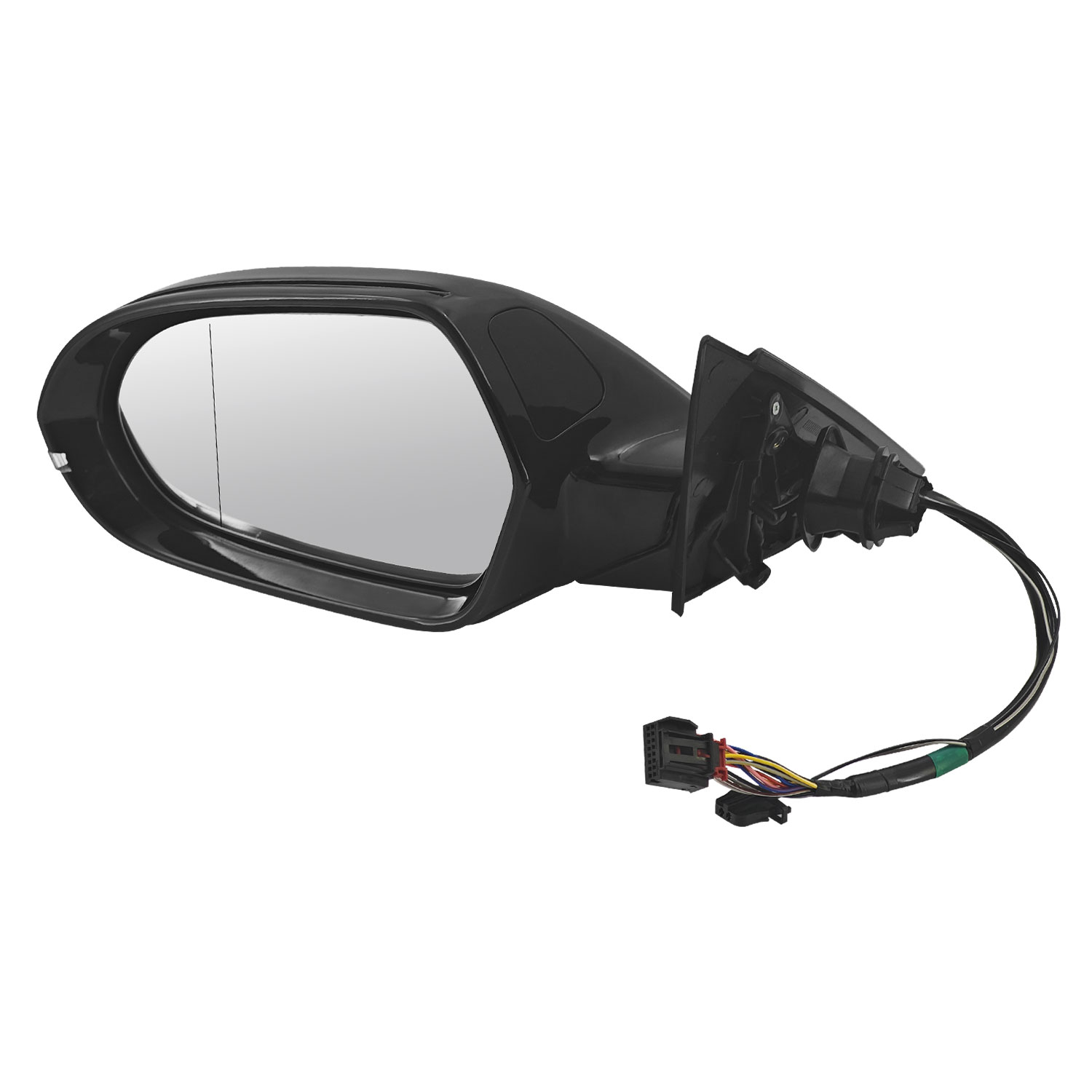16 PINS Left Driver Side Power Mirror Fits for Audi A6 S6 2013-2018, A6/A6 Quattro 2012 With LCA, Power Folding, Glass Heated, Turn Signal Light, Memory Function