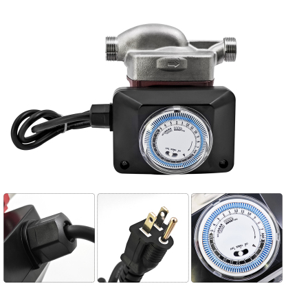 Hot Water Circulator Pump 1/2 Hp 115V 3 Speed Stainless Steel for Grundfos UP15-29SUC/TLC for House Heating System, Boiler, Solar Heater & Hydronic Radiant Heating #59896777 