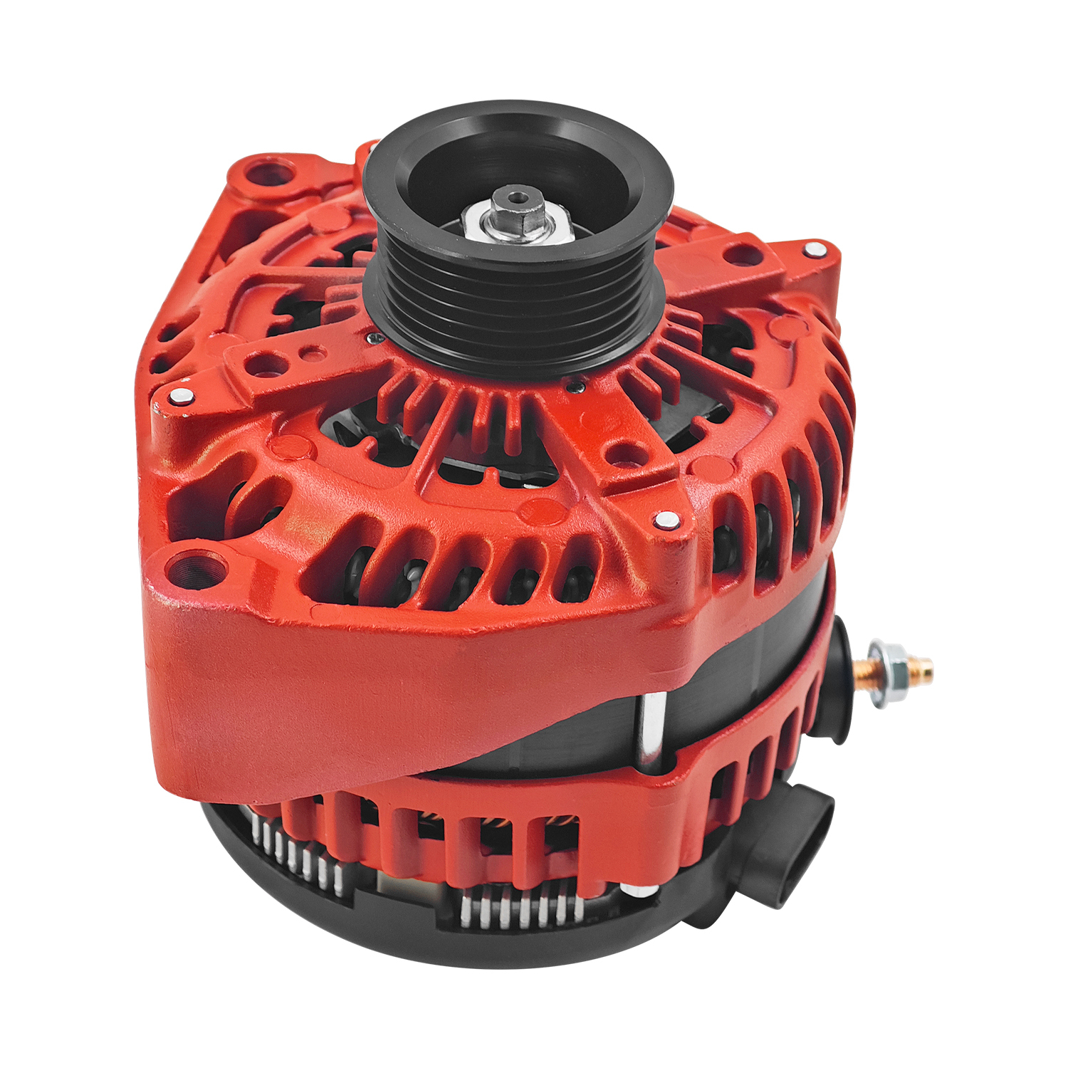 High Output 300AMP Red Alternator Fits for Chevy Suburban Tahoe, Escalade, Rainier, Ascender Hummer H2, Saab 9-7X 2000-2006