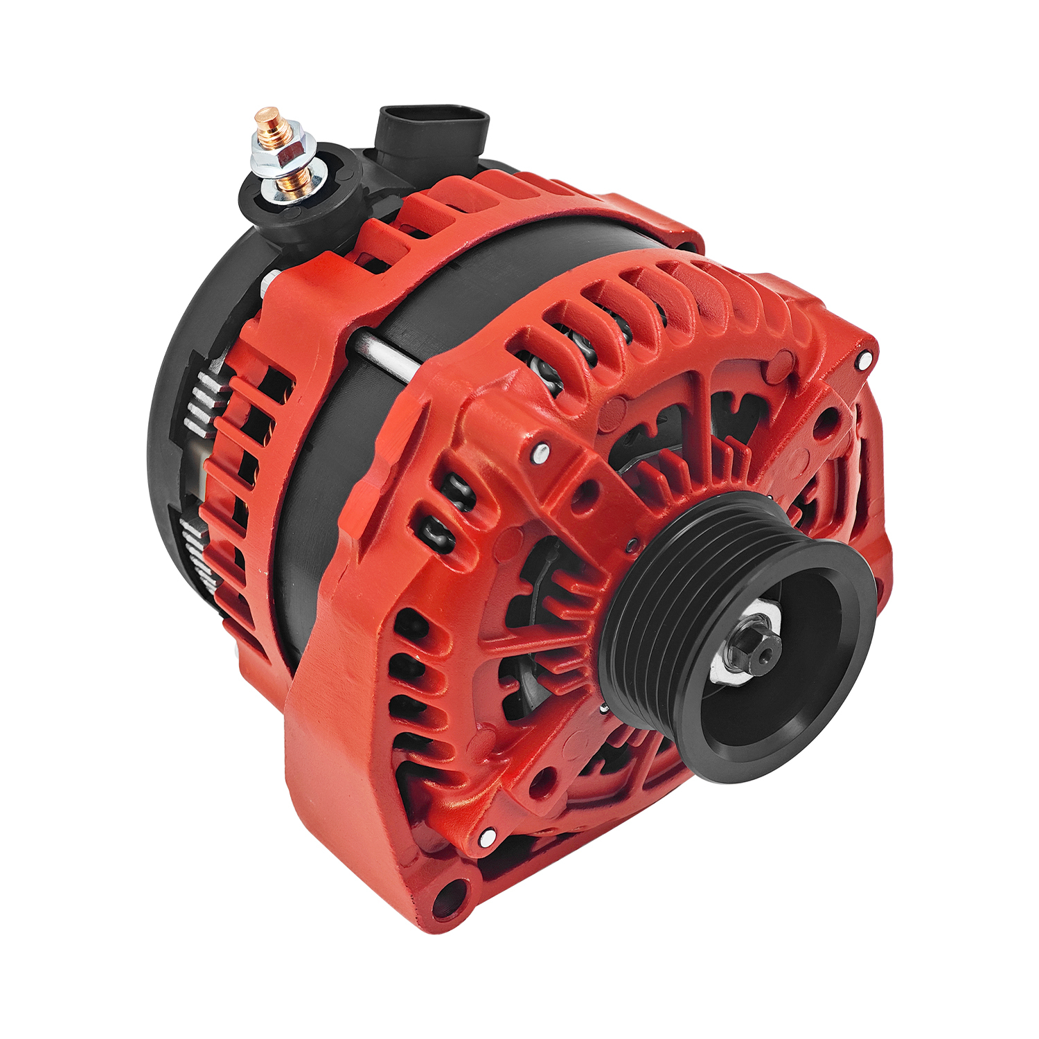 High Output 300AMP Red Alternator Fits for Chevy Suburban Tahoe, Escalade, Rainier, Ascender Hummer H2, Saab 9-7X 2000-2006