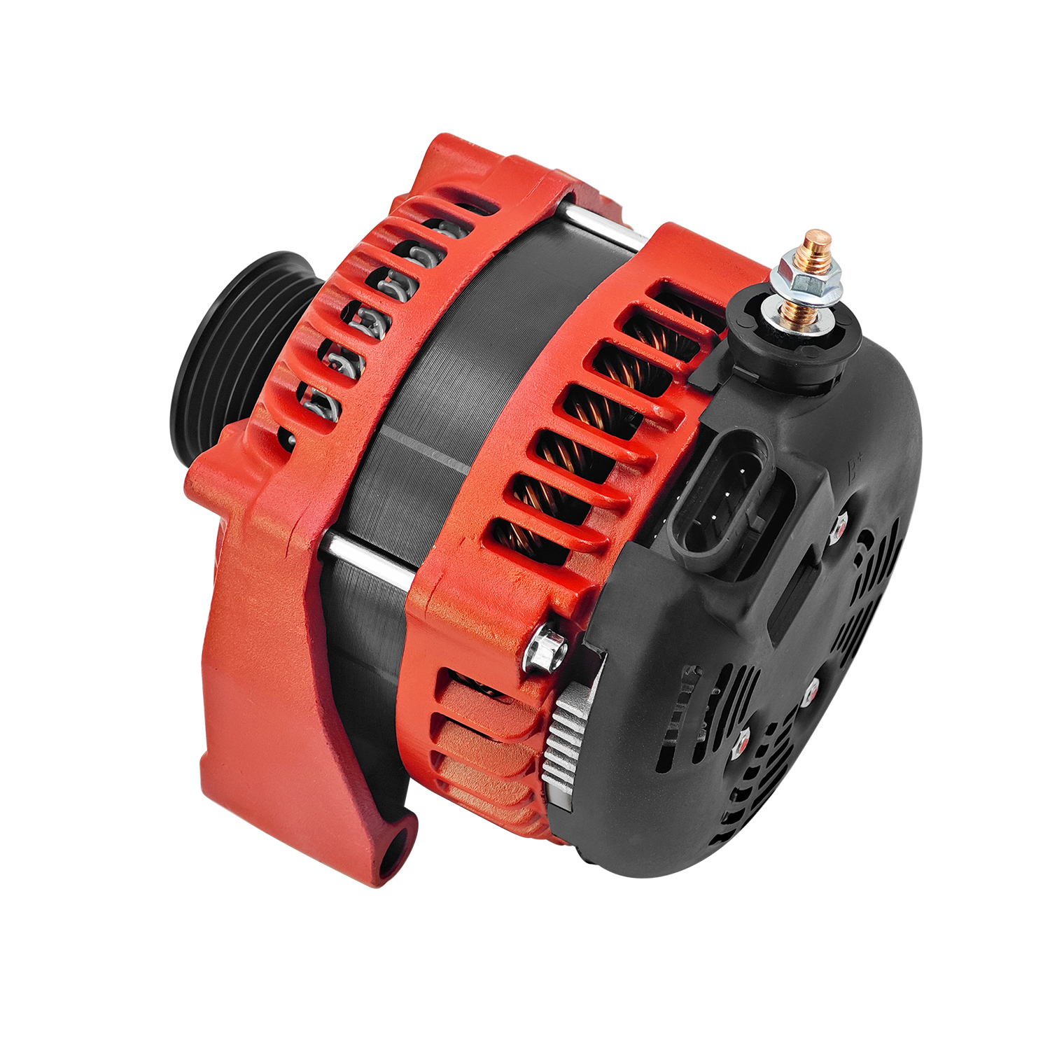 High Output 300AMP Red Alternator Fits for Chevy Suburban Tahoe, Escalade, Rainier, Ascender Hummer H2, Saab 9-7X 2000-2006