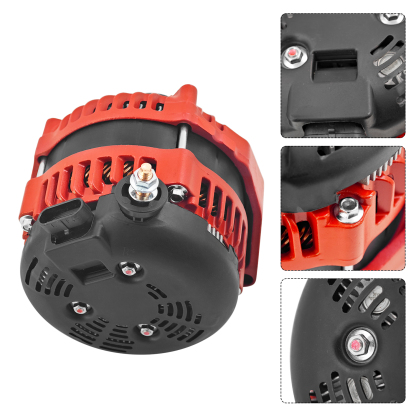 High Output 300AMP Red Alternator Fits for Chevy Suburban Tahoe, Escalade, Rainier, Ascender Hummer H2, Saab 9-7X 2000-2006