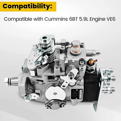 VE6 Fuel Injection Pump Compatible with Cummins 6BT 5.9L Engine #3916947 