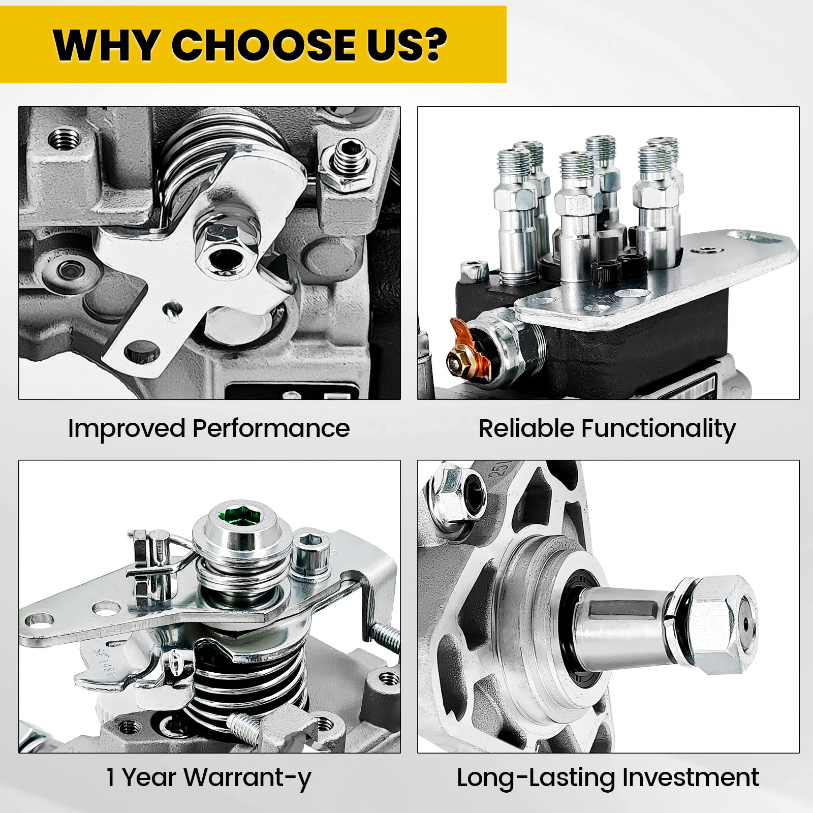 VE6 Fuel Injection Pump Compatible with Cummins 6BT 5.9L Engine #3916947 