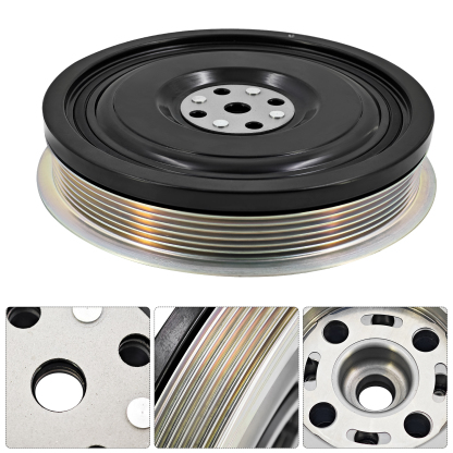 Engine Crankshaft Pulley Fits for Volvo S60 XC60 S90 XC90 V60 V90