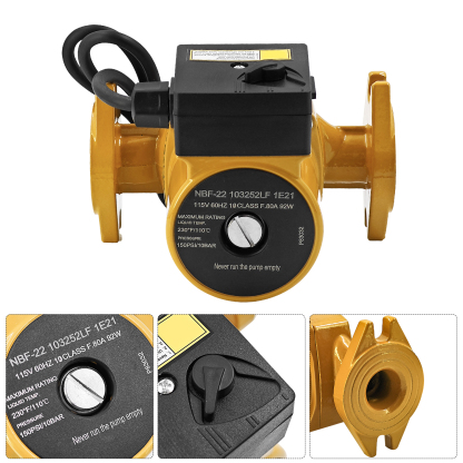 Circulator Pump for Bell & Gossett Model NBF-22 for Potable Water/Nbf and SSF Lead-Free Cast iron 1/25 HP 115V 92W 3 Speed